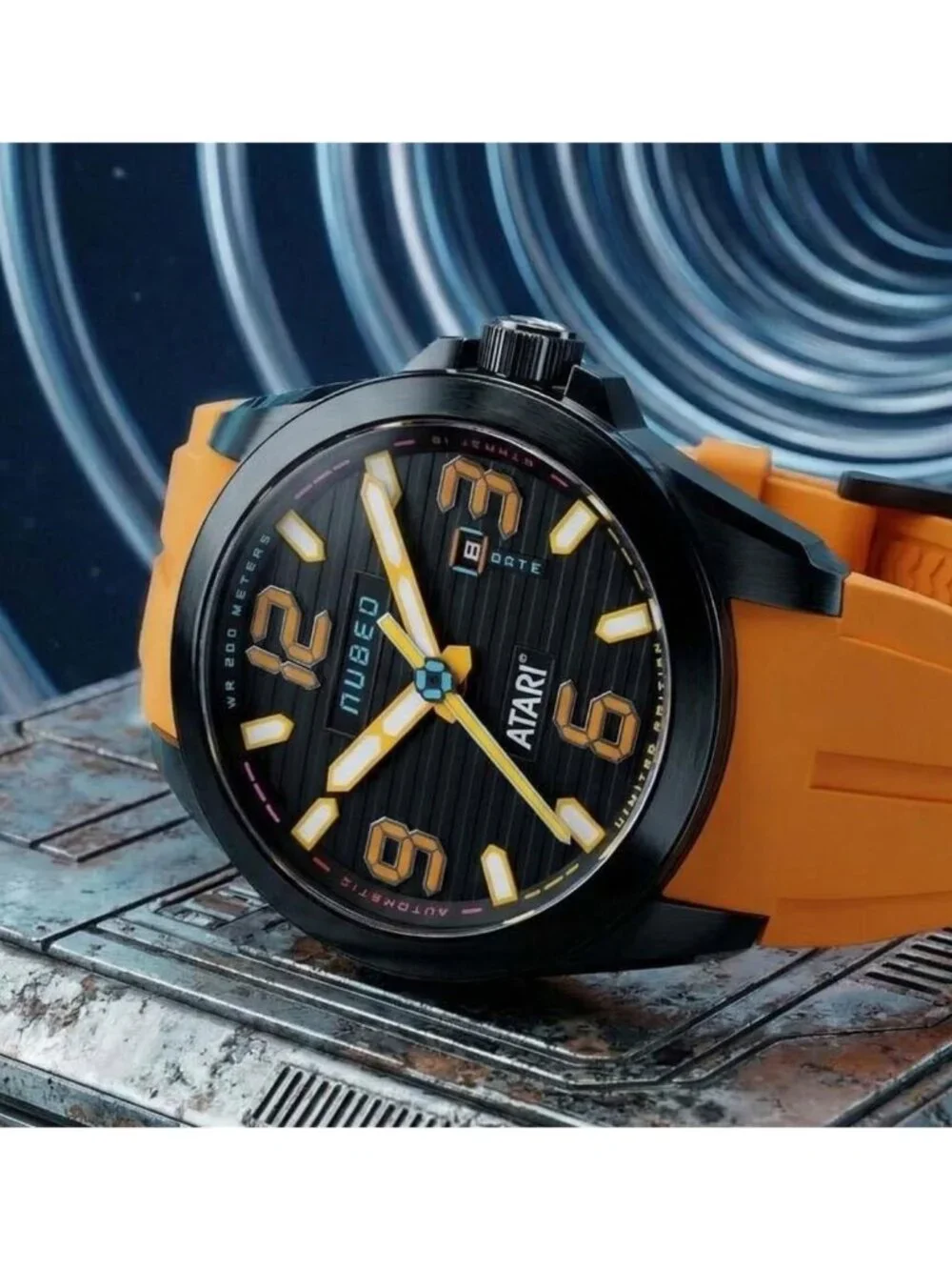 NWT Nubeo Torrent Black Dial Men's Watch